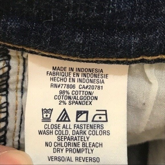 Vintage Tommy Jeans Girl Juniors Denim Jean Patch Capri Pants Sz 4‎ or 5 - Picture 5 of 6